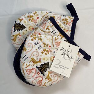 Belle Butler Mini Oven Mitts 2 Pack Silicone Heat Resistant 7 Inch Long